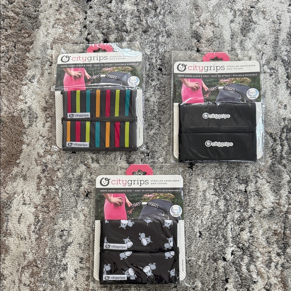 Stroller Handlebar Covers - Multicolor and Black